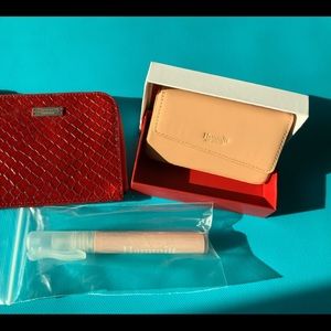 Hammitt Leather Coin Purse and Card Case w/Bonus